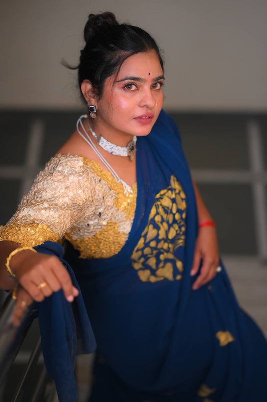 ONE ON ALL GOLD CRAFTED BLOUSE