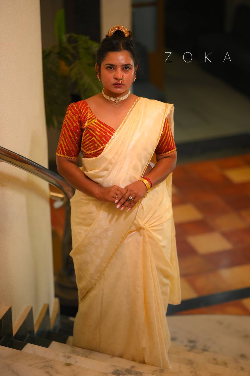 MAHARANI SAREE (OFF WHITE)